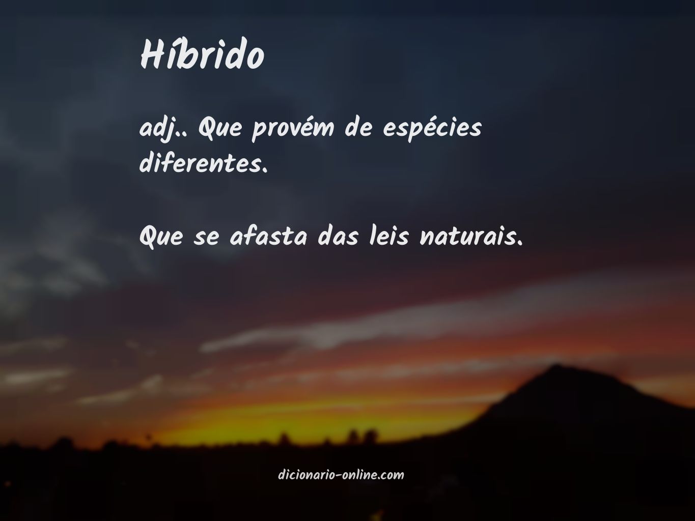 Significado de híbrido