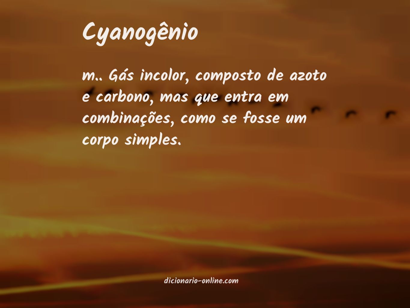 Significado de cyanogênio