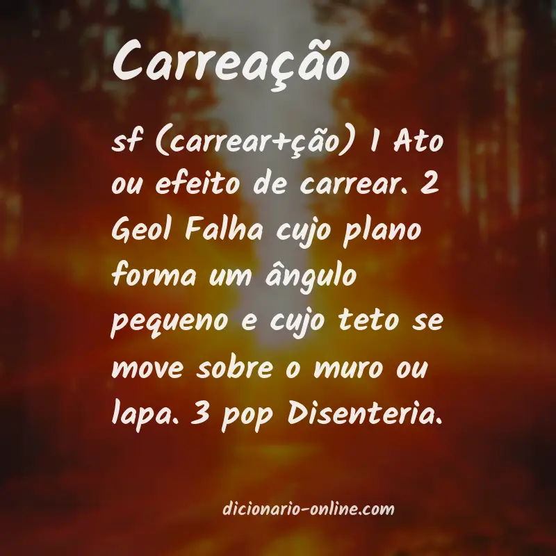 Significado de carreação
