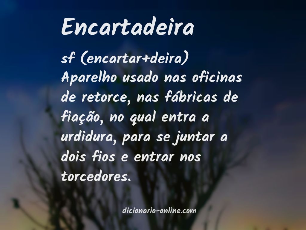 Significado de encartadeira