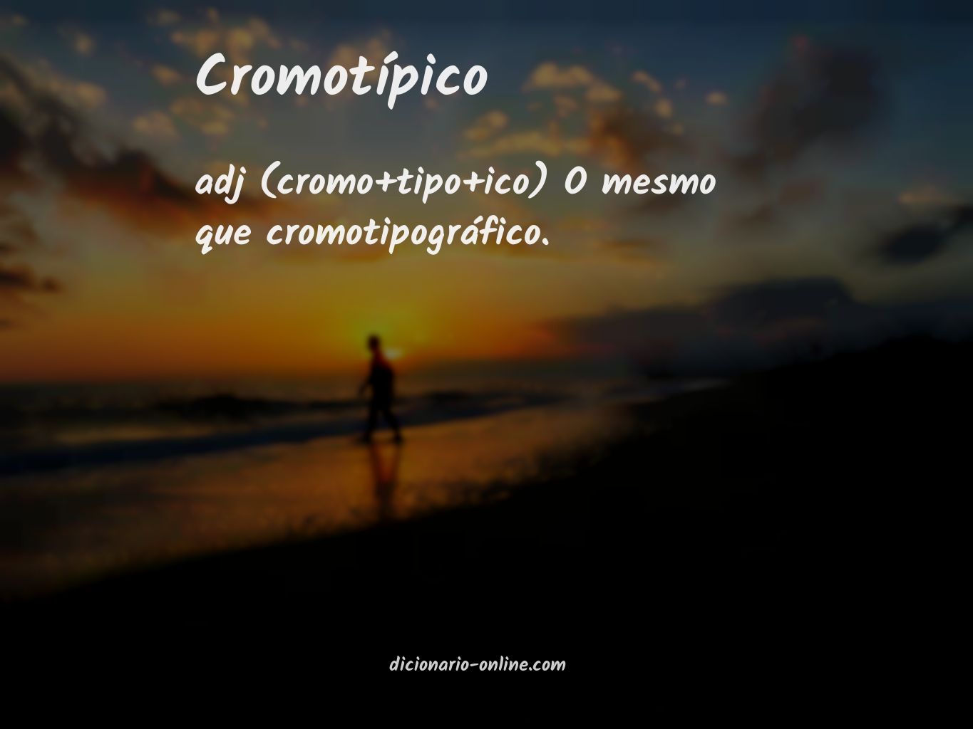 Significado de cromotípico