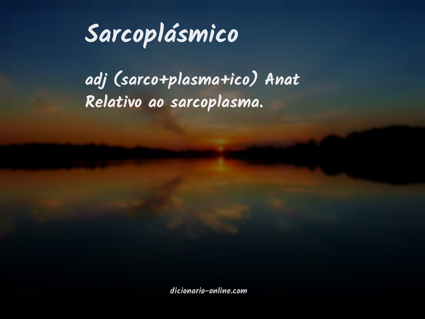 Significado de sarcoplásmico