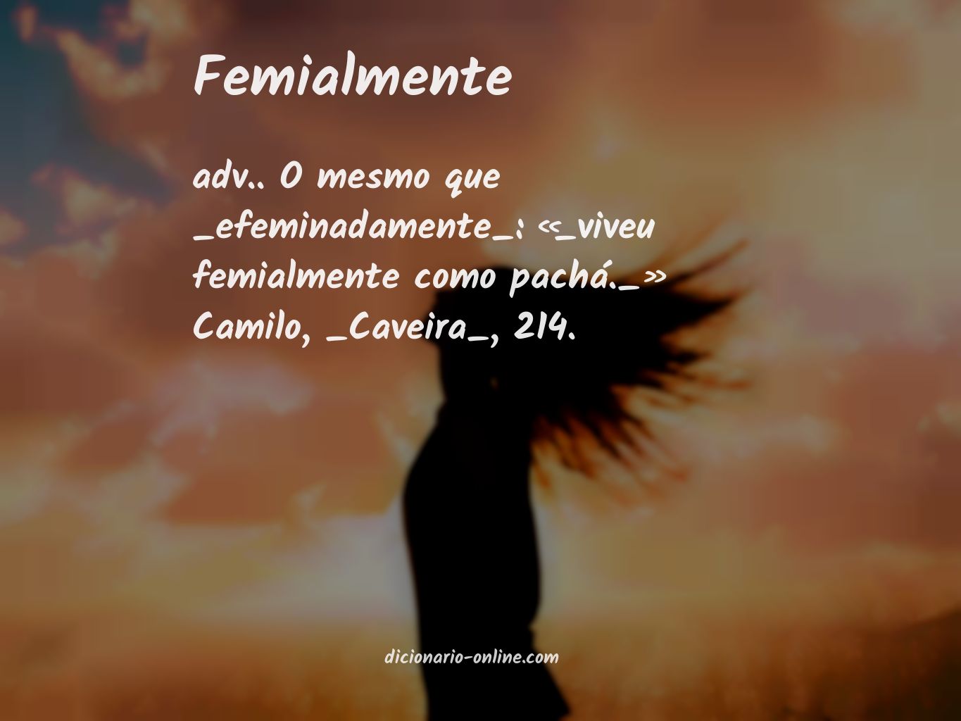 Significado de femialmente