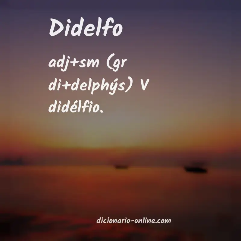 Significado de didelfo