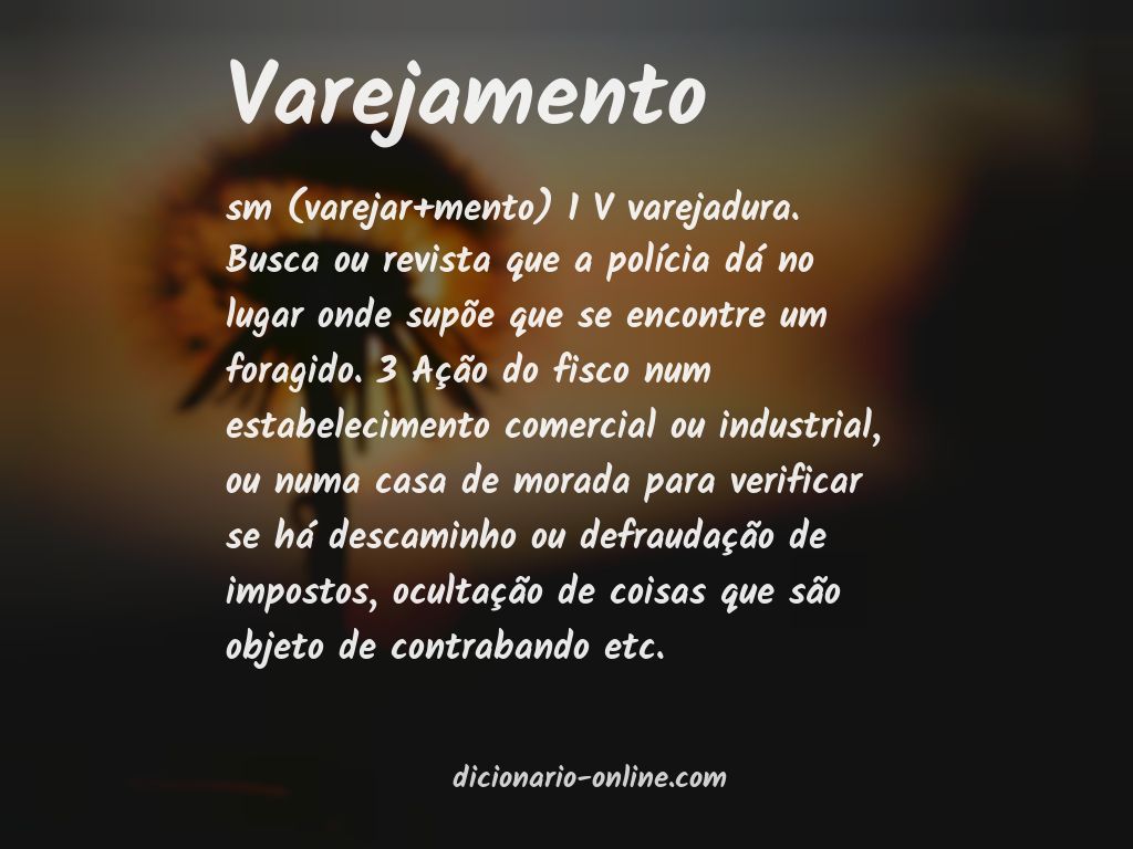 Significado de varejamento