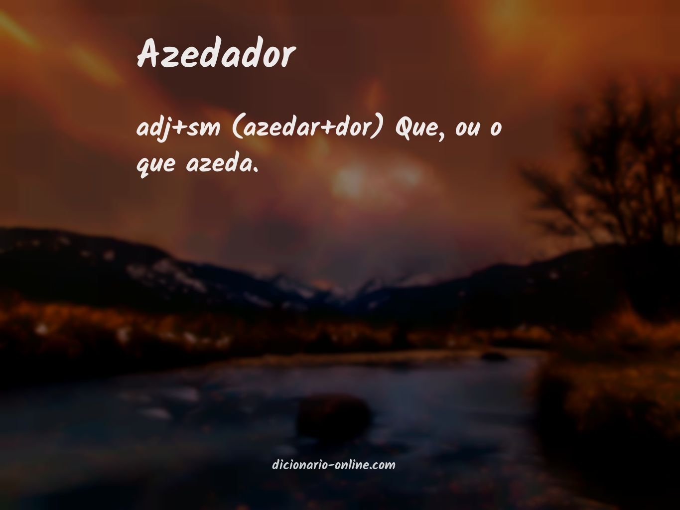 Significado de azedador