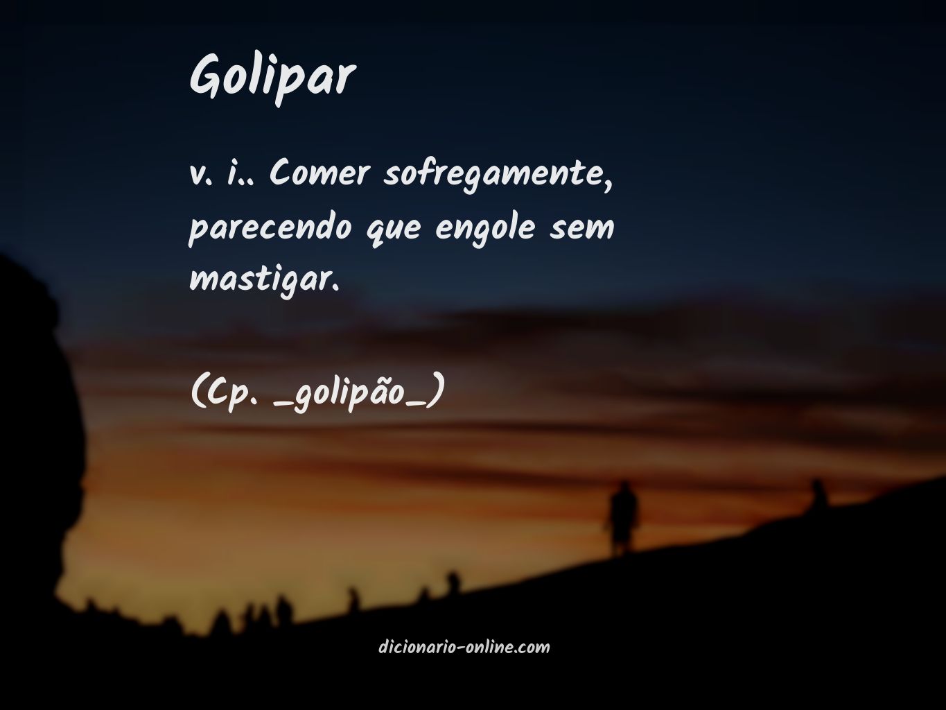 Significado de golipar