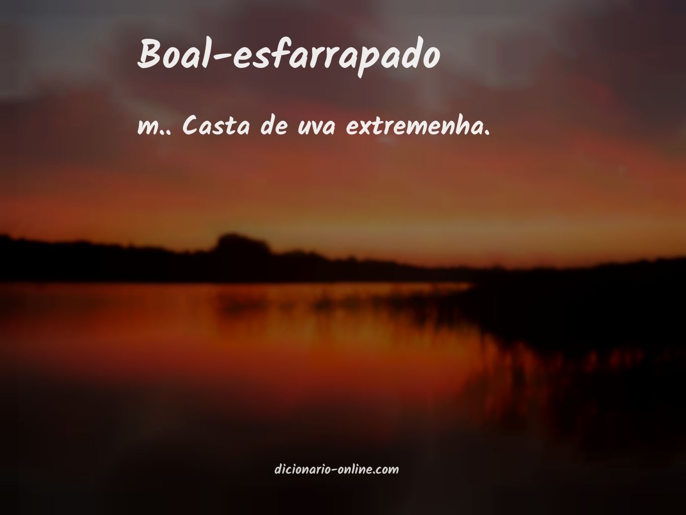 Significado de boal-esfarrapado