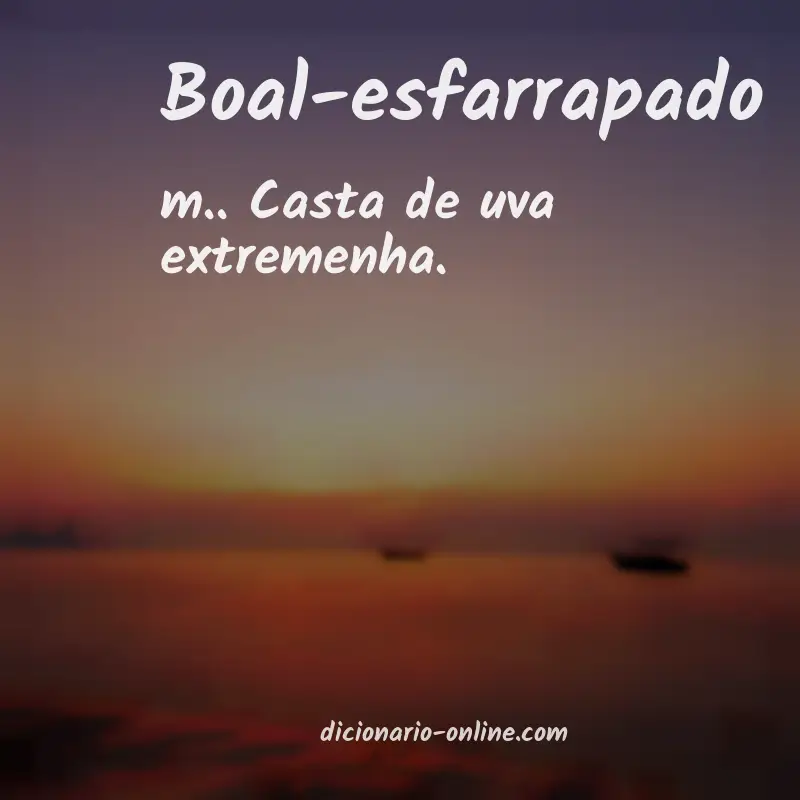 Significado de boal-esfarrapado