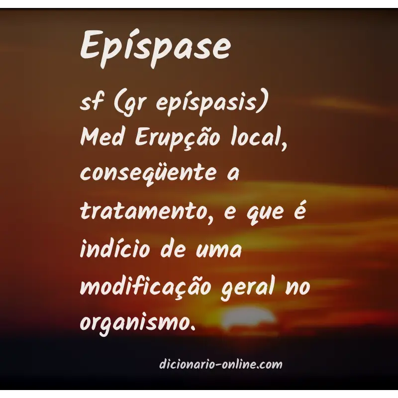Significado de epíspase