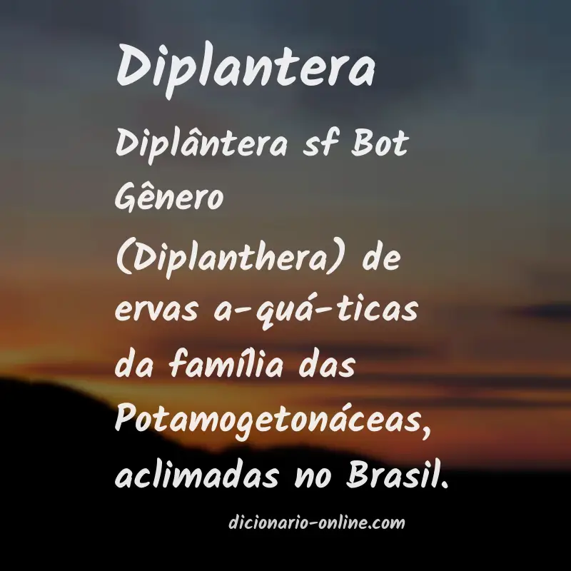 Significado de diplantera
