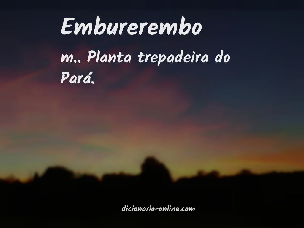 Significado de emburerembo