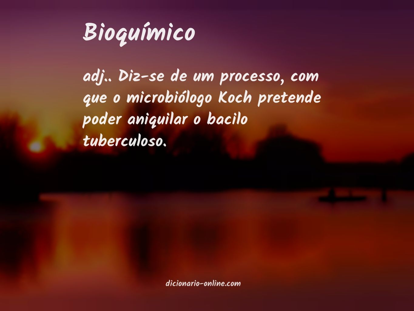 Significado de bioquímico