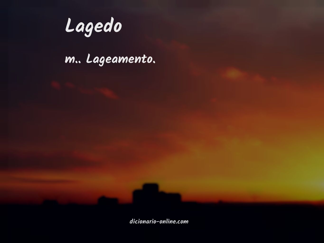 Significado de lagedo