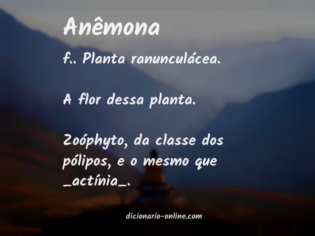 Significado de anêmona