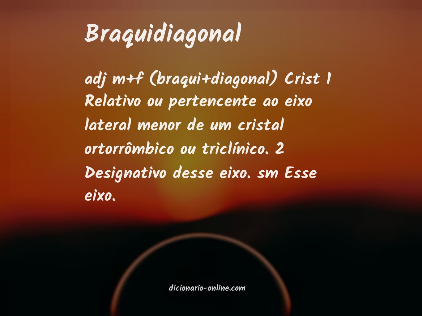 Significado de braquidiagonal