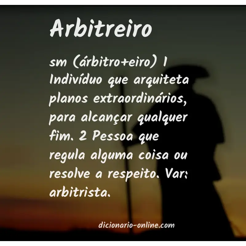Significado de arbitreiro