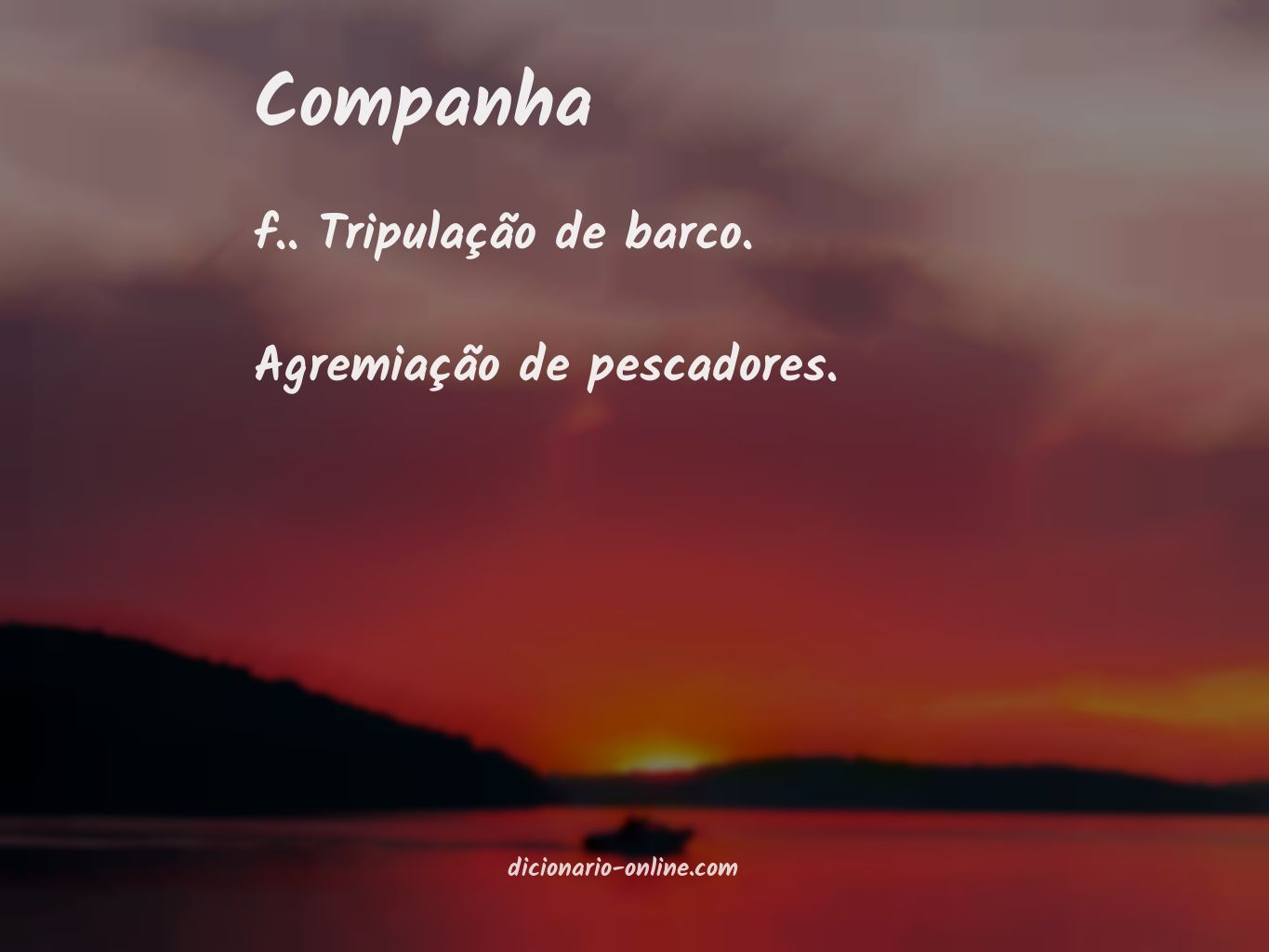 Significado de companha