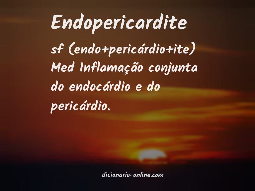 Significado de endopericardite