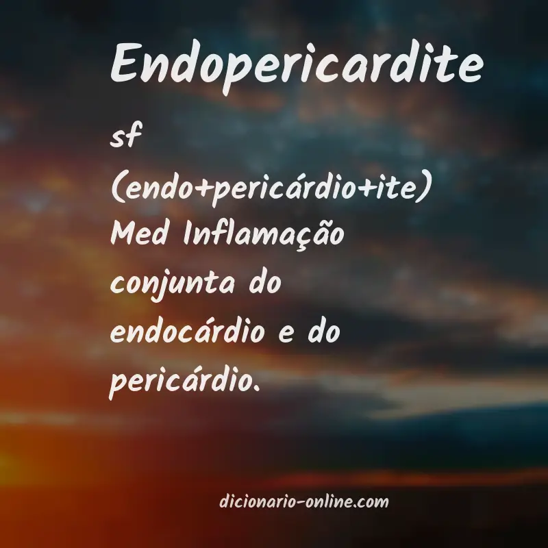 Significado de endopericardite
