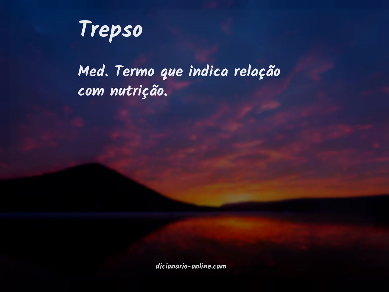 Significado de trepso