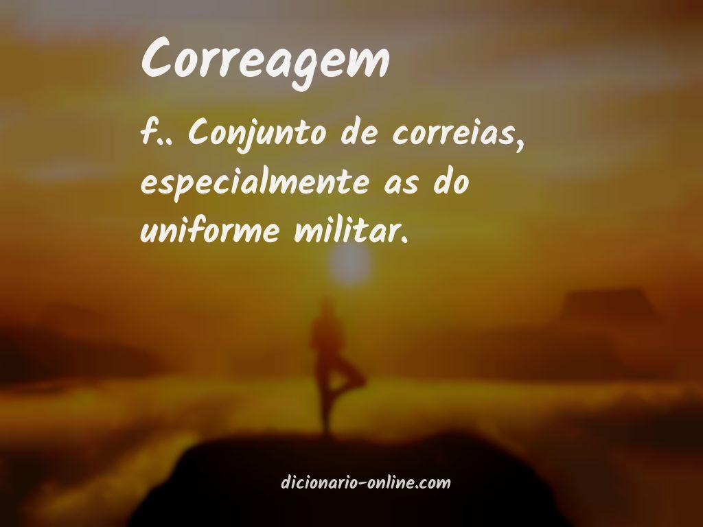 Significado de correagem