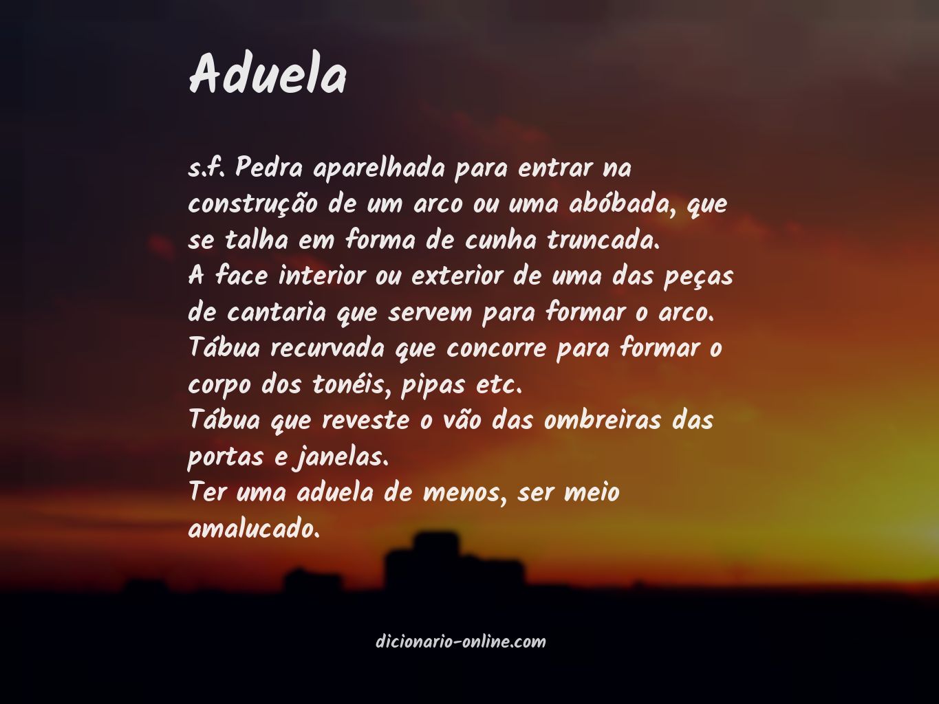 Significado de aduela