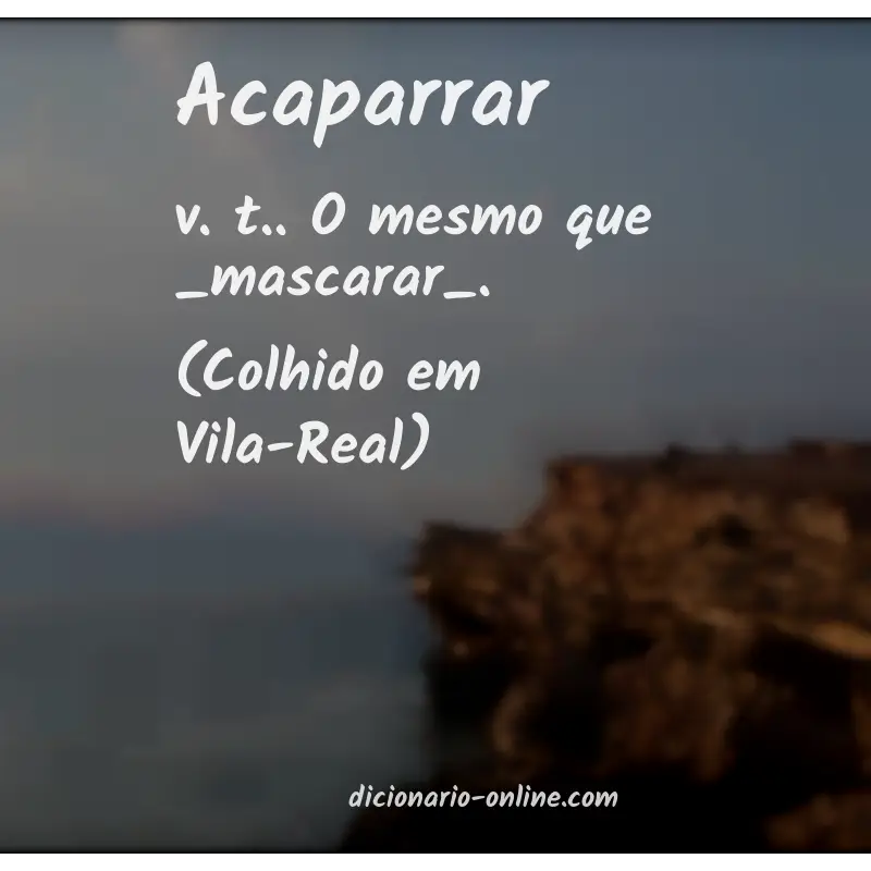 Significado de acaparrar