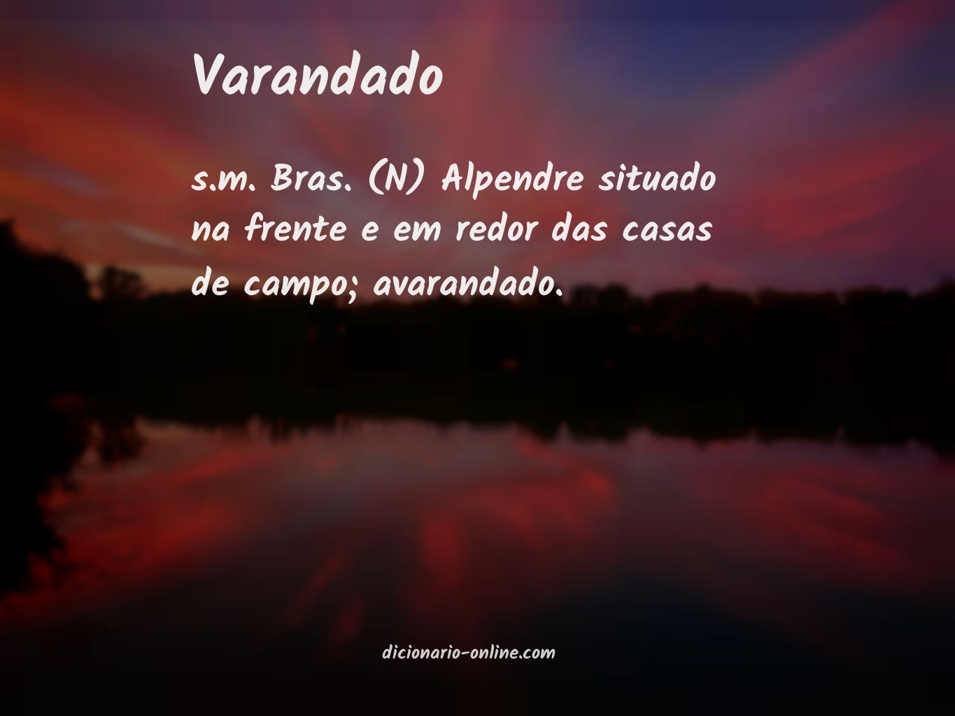 Significado de varandado