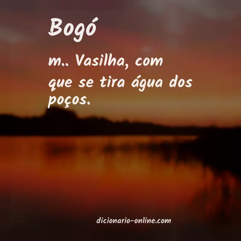 Significado de bogó