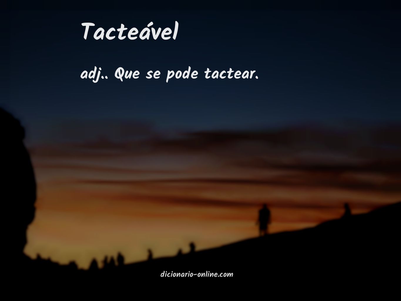 Significado de tacteável