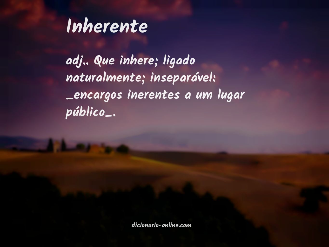 Significado de inherente