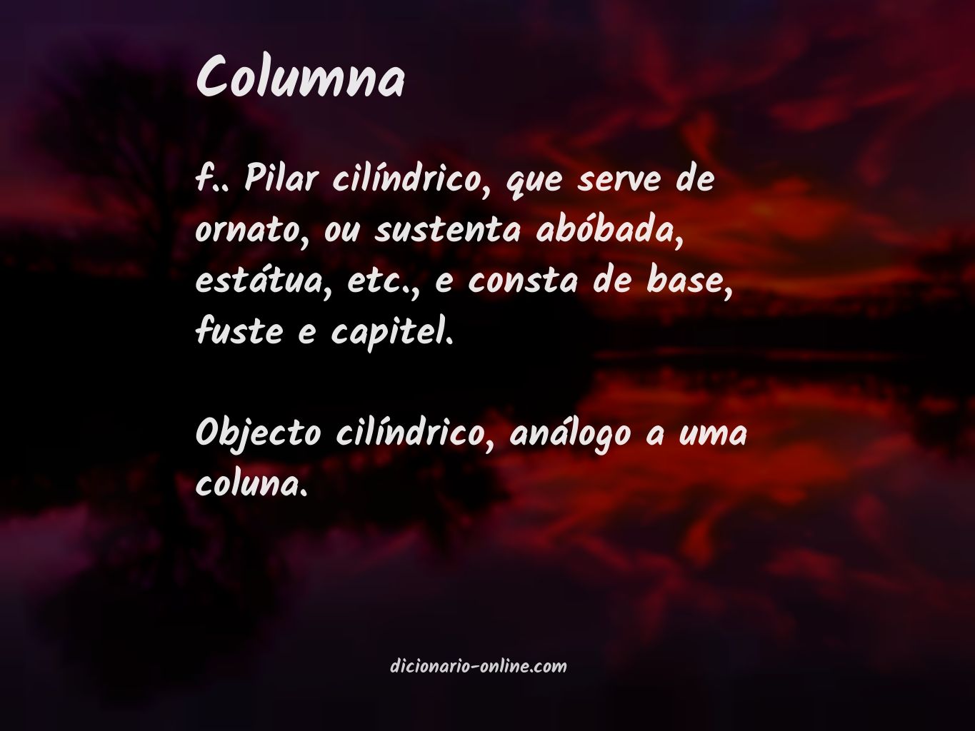 Significado de columna