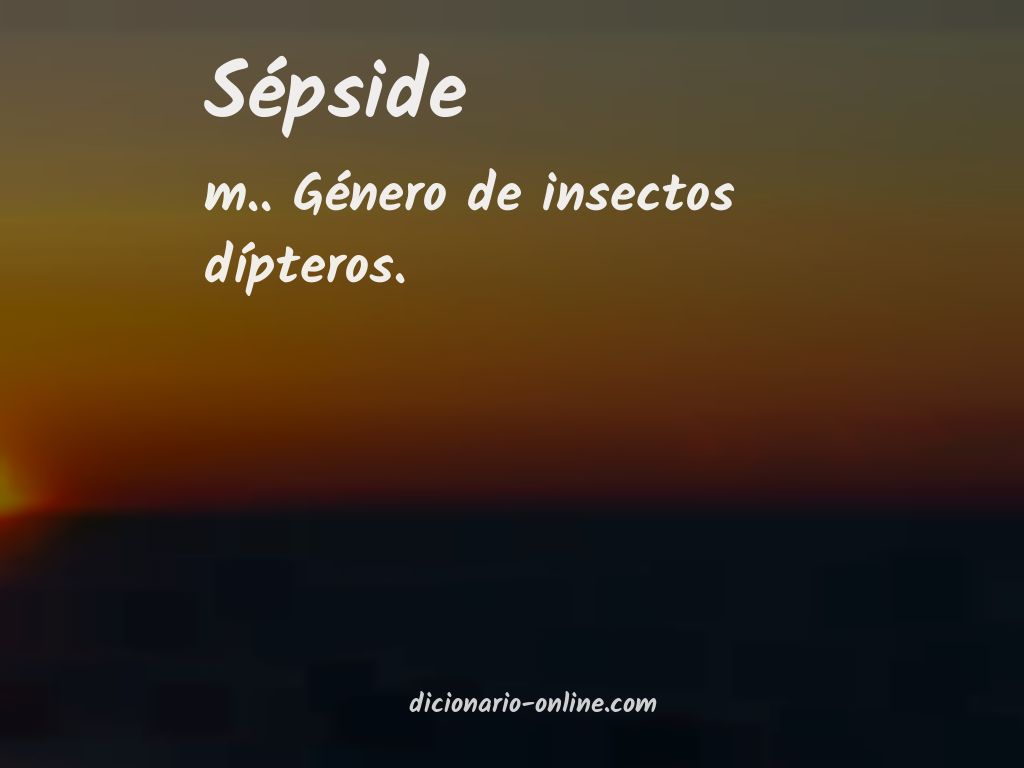 Significado de sépside