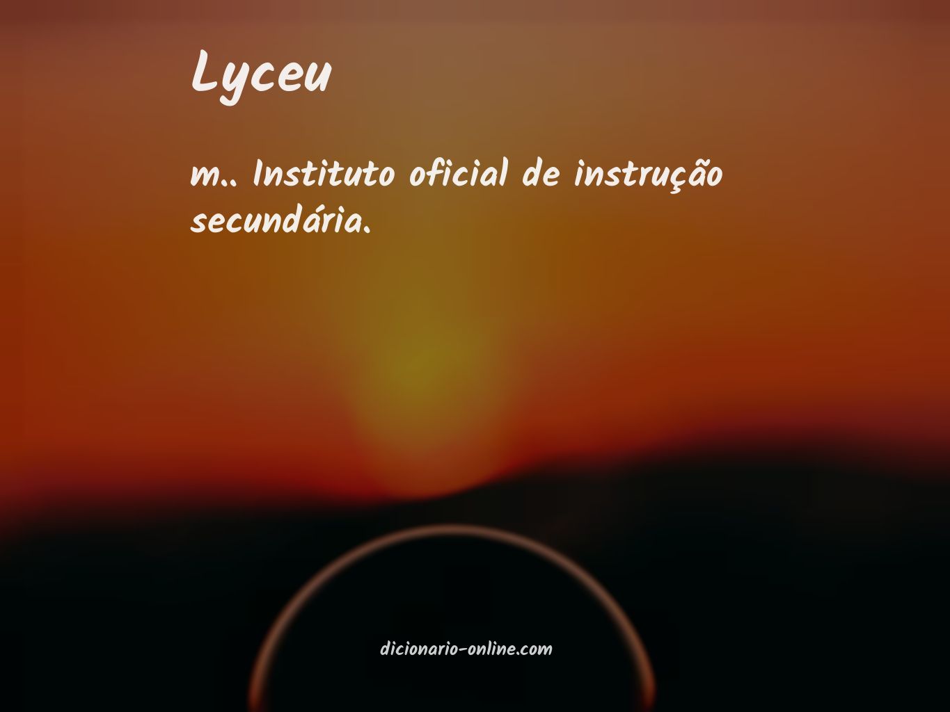 Significado de lyceu