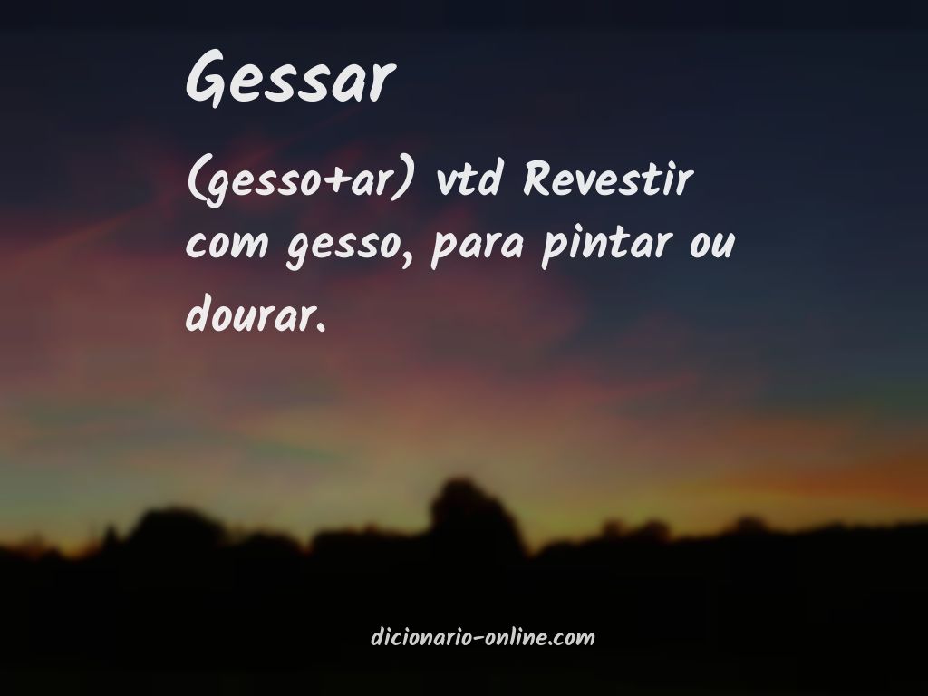 Significado de gessar