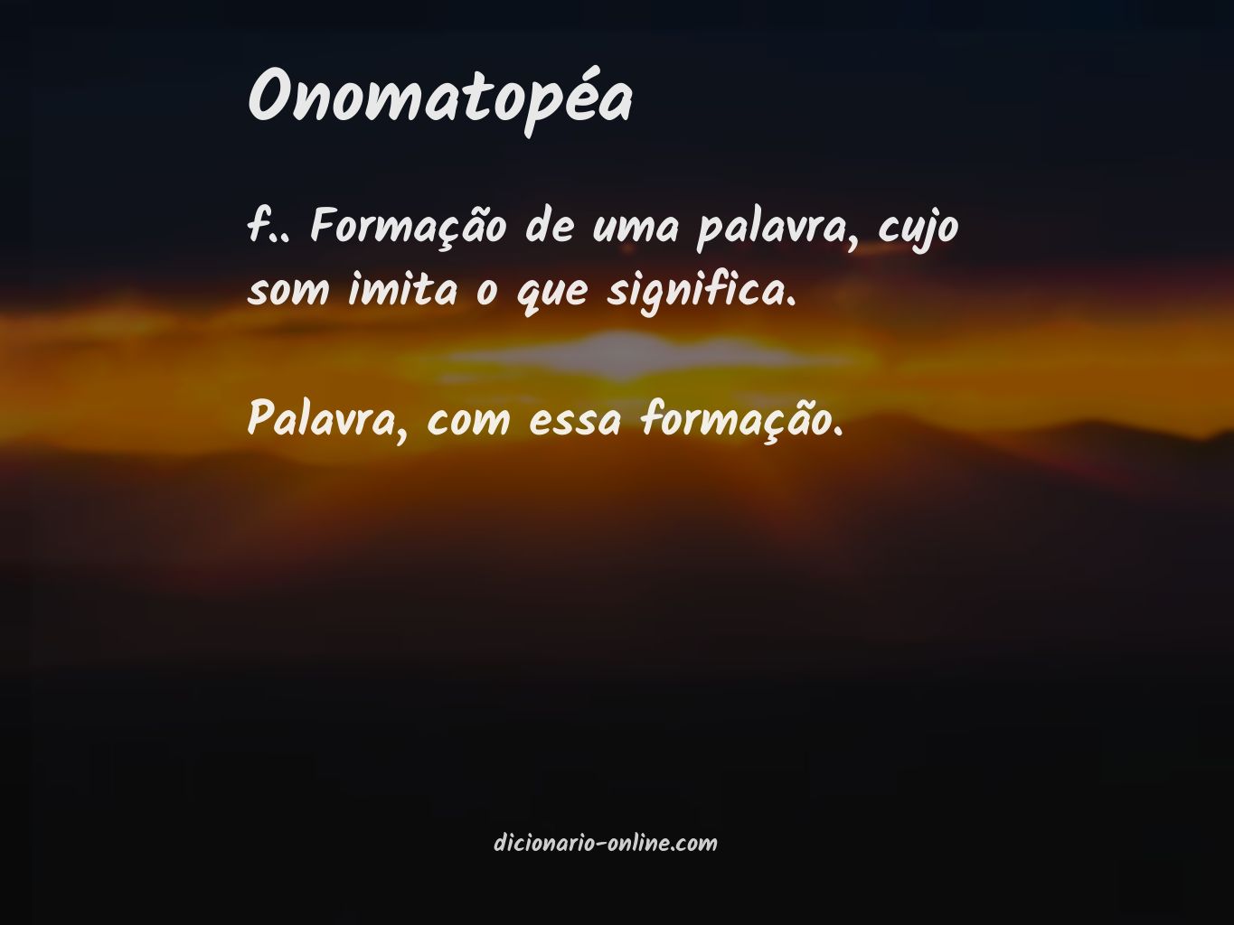 Significado de onomatopéa