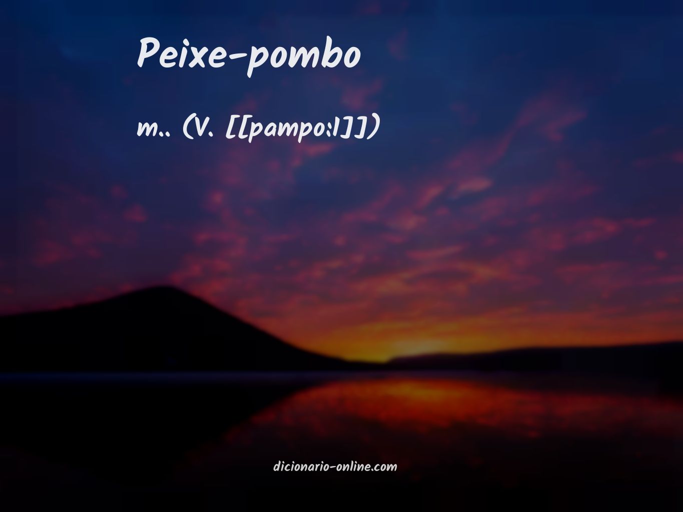 Significado de peixe-pombo