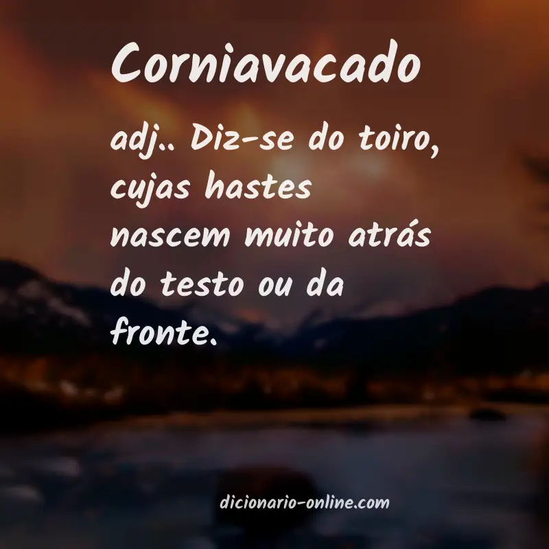 Significado de corniavacado