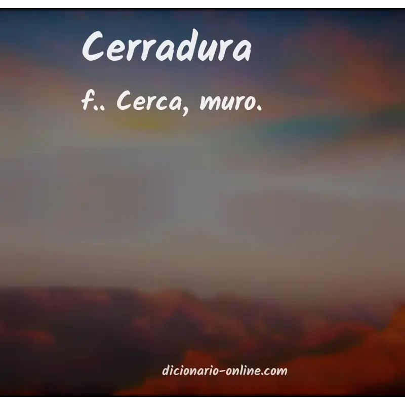 Significado de cerradura