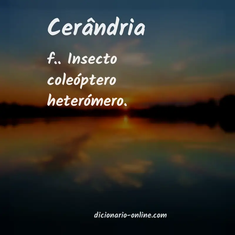 Significado de cerândria