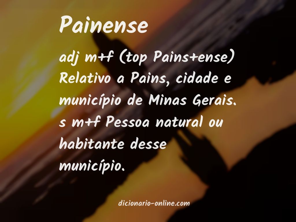 Significado de painense