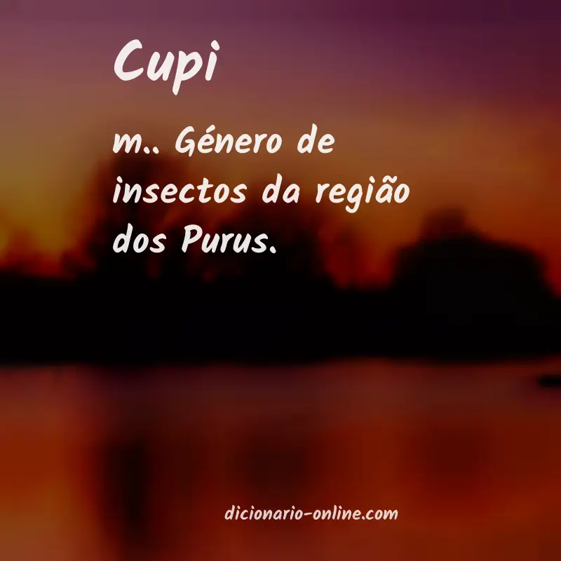 Significado de cupi