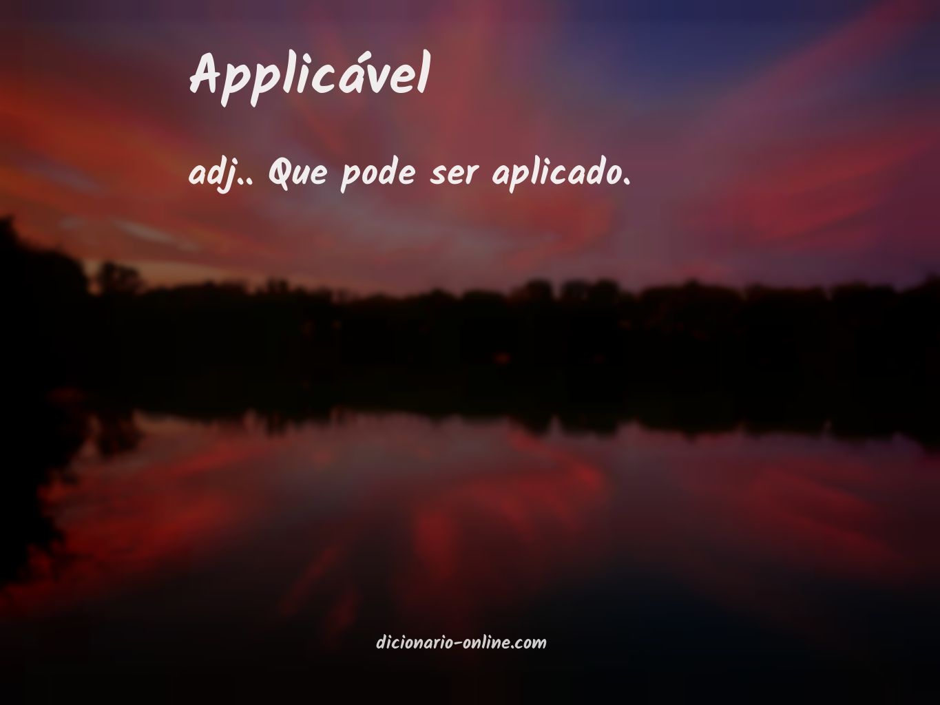 Significado de applicável