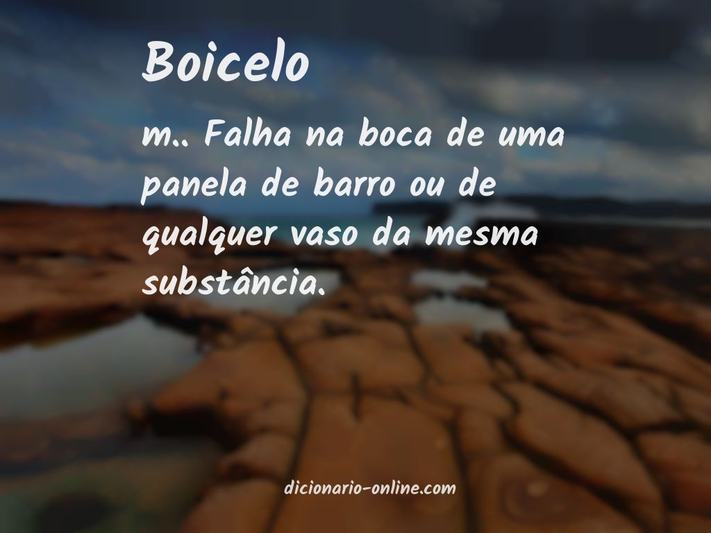 Significado de boicelo