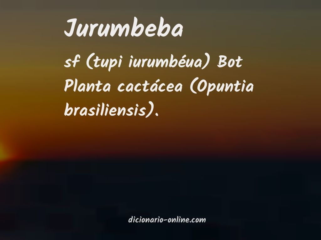 Significado de jurumbeba