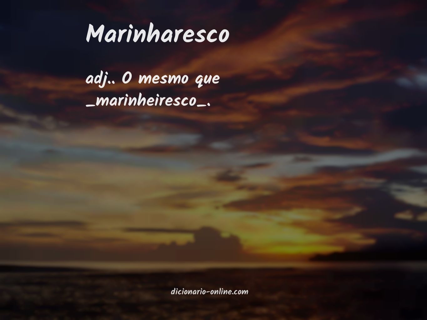 Significado de marinharesco