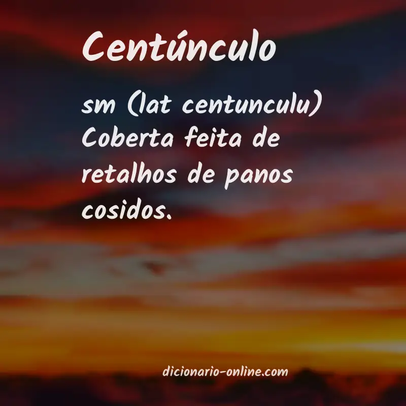Significado de centúnculo