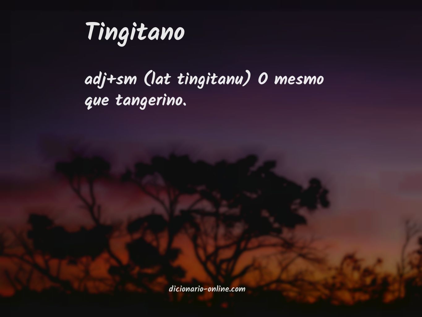 Significado de tingitano