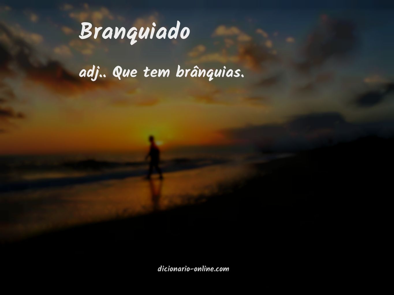 Significado de branquiado